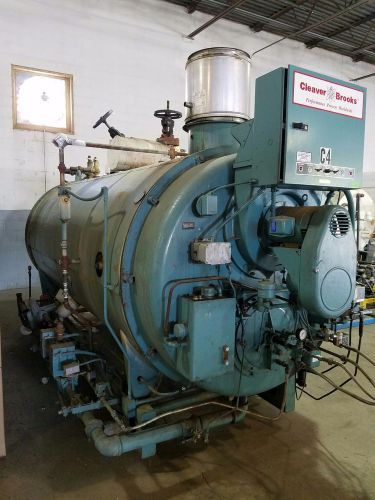 Cleaver brooks cb200-150psi steam boiler from the year &#034;2001&#034; &amp; feed water tank for sale