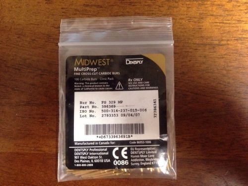 MIDWEST CARBIDE BURS FG 329 MP 100 PCS