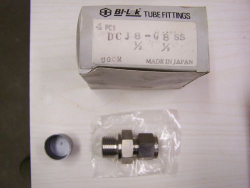 4 bi-lok compression tube fittings dcj8-g8 ss 1/2&#034; od tube x 1/2&#034; bspp male new for sale