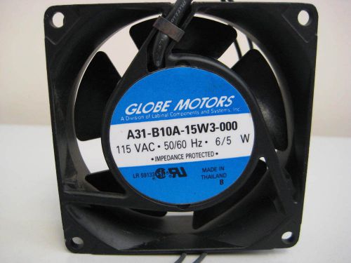Globe Motors 115 VAC Industrial Machine Fan A31-B10A-15W3-000