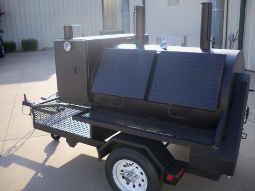 3660 rotisserie bbq grill, smoker, cooker on trailer by heartland cookers for sale