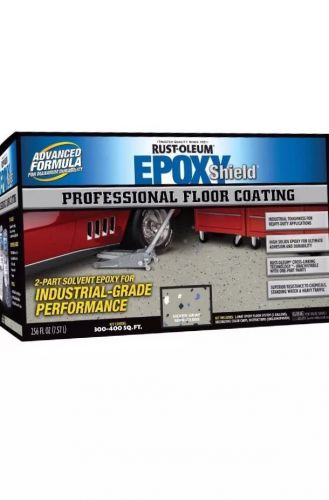 Rust Oleum Epoxy Professional Floor Coating Kit Silver Gray