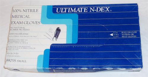 3 Boxes of N-DEX Nitrile Medical Exam Gloves,150 Gloves,9905S SZ S, Ambidextrous