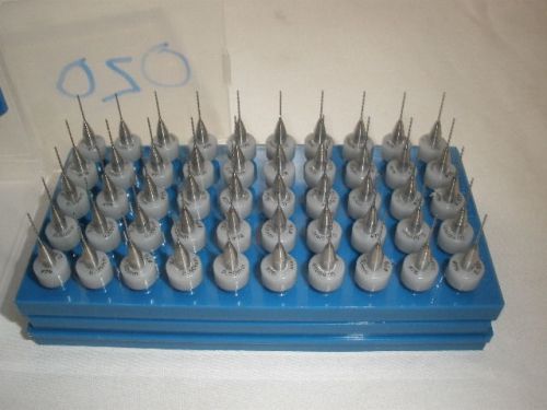 LOTOF 50  CARBIDE  CIRCUIT BOARD DRILL BITS  #76 AND 0.55MM ON THE COLLAR