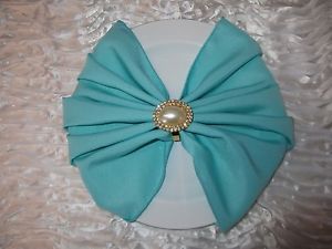 Lot of 100/150/200/250 Spa Tiffany Blue  Polyester Napkins for Wedding 20&#034; x 20&#034;