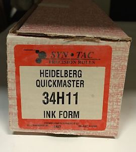 SYN-TAC PRECISION ROLLS 34H11 19 1/2&#034; INK FORM for HEIDELBERG QUICKMASTER QM46