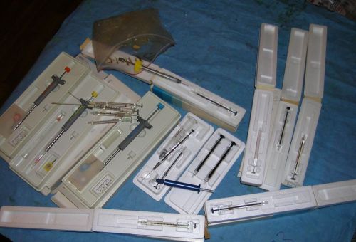 Hamilton precision syringes and pipettors for sale