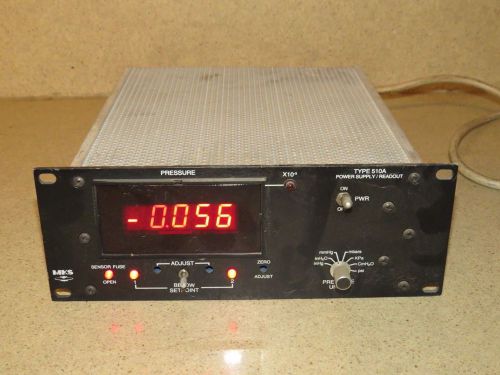 ** MKS TYPE 510A POWER SUPPLY / READOUT