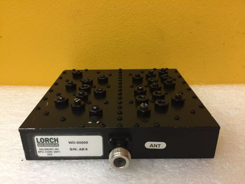 Lorch microwave wd-00005, 1785 mhz (in), 1880 mhz (out) type n (f), duplexer for sale