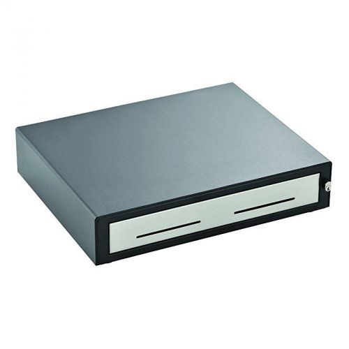 MMF Heritage 15-Inch Cash Drawer with Cable, Black/Stainless Steel (226113151312