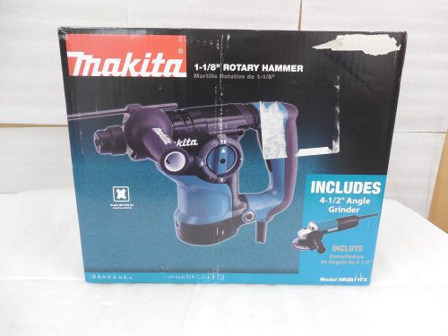 Makita hr2811fx 1-1/8&#034; rotary hammer sds-plus bonus 4-1/2&#034; grinder for sale