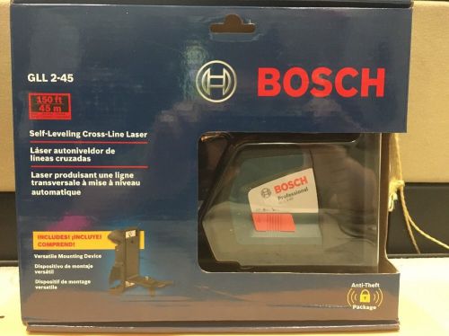 Bosch Self-Leveling Long-Range Cross-line Laser GLL 2-45 000346454321