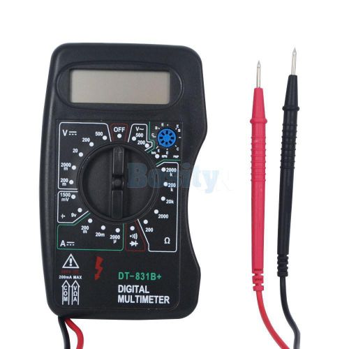 Digital multimeter voltmeter ammeter ac/dc/ohm 1.5v/9v test current for sale
