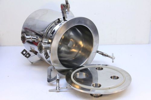 High vacuum research  chamber stainless steel  11&#034; x 13&#034;x 10&#034; w/ 9 port for sale