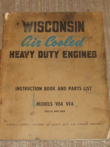 wisconsin air cooled heavy duty engines instruction book