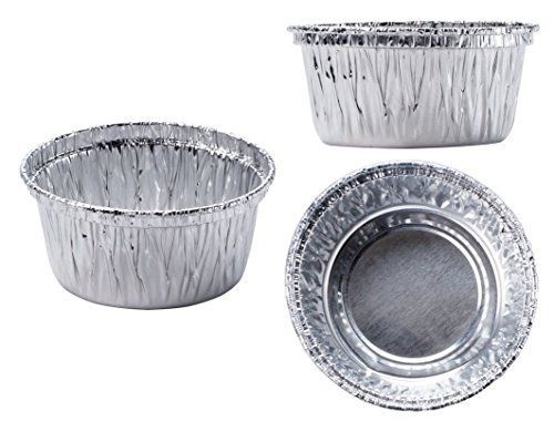 DCS Deals Aluminum Foil Muffin Cupcake cups 100 pieces Ramekin 4 oz Cups