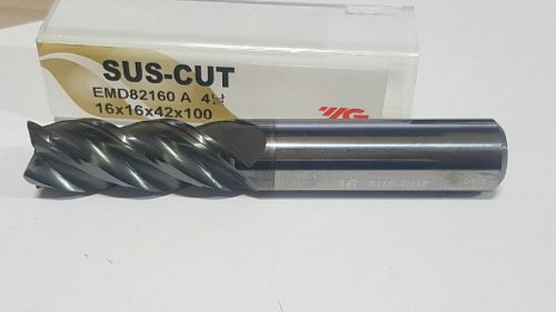 YG1 SUS-CUT 16x16x42x100-Carbide End Mill (4FL-16mm) 1pcs