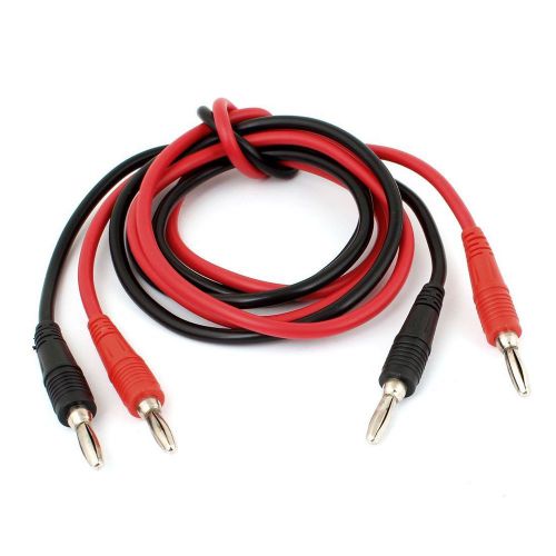 W6 School Physics Lab Multimeter 4mm Banana Plug Probe Test Cable 1m Pair