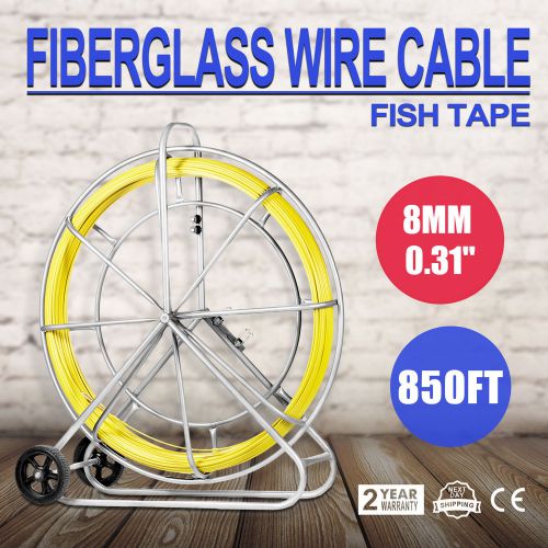 Fish Tape Fiberglass Wire Cable Running Rod Duct Rodder Fishtape Puller 8mm
