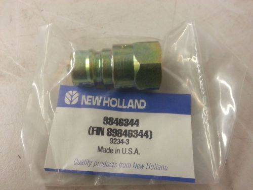 New holland 9846344 male 3/8&#034; quick coupling nipple, hydraulic 3/8&#034;, nptf  (s#32 for sale