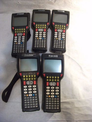 Lot of 5 - UNTESTED TekLogix 7030/LR Barcode Scanner - Sold as is