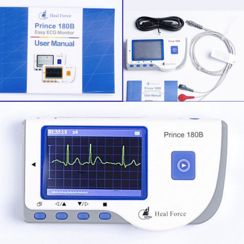 Sale HEAL FORCE PC-80B Handheld ECG EKG Portable Heart Monitor Electrocardiogra