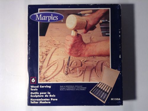 Marples M150A Wood Carving Tools Set 6 Pcs. (M2, M5, M14, M21, &amp; M39)