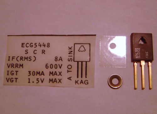Sylvania ecg5448 scr 600vrm 8a transistor for sale