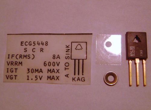SYLVANIA ECG5448 SCR 600VRM 8A TRANSISTOR