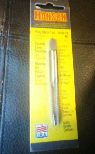 Brand new sealed hanson plug style tap 5/16&#034;-18nc fractional thread #8127 for sale