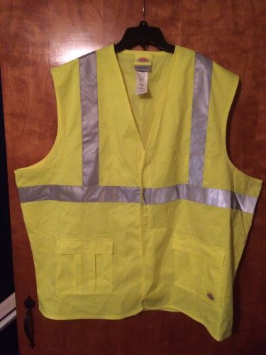Dickies Safety Utility Reflective Vest High Visibility ANSI class 2 Vest 3XLarge