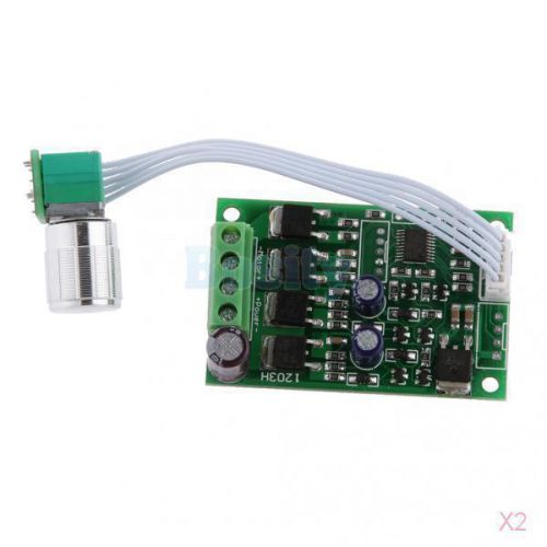 2x Mini DC 6V 9V 12V 15V 24V 3A Motor Speed control with ON OFF Switch PWM