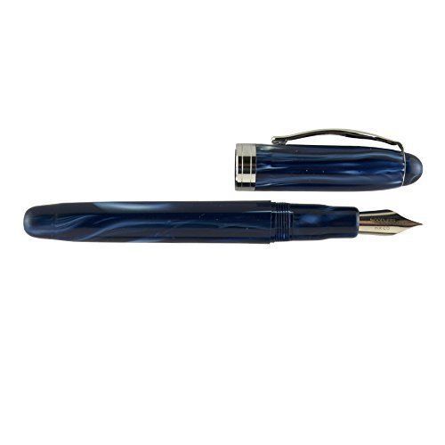 Luxury brands noodler&#039;s ahab flex nib fountain pen lapis medieval blue and for sale