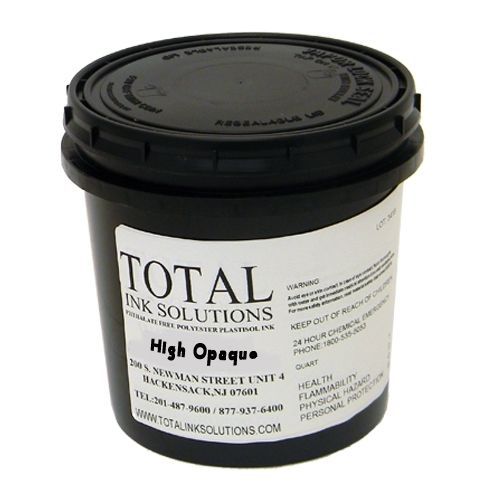 High opaque plastisol ink – quart-high opaque white for sale