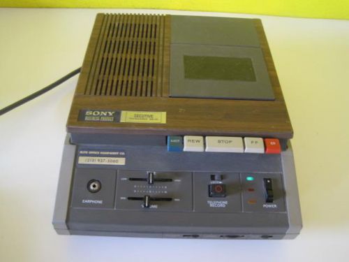 Vintage sony transcriber secutive model bm-25 woodgrain retro cassette player for sale