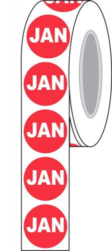 1-1/2&#034; Diameter &#034;JAN&#034; Inventory Control Label Compulabel (821561)