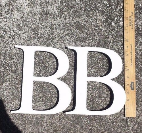 Solid Aluminum Metal Sign Letter Uppercase &#034;B&#034; Architectural Salvage Decor Craft