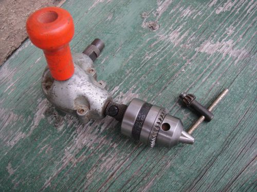 Vintage right angle drilling attachment jacob&#039;s 3/8&#034; chuck for sale