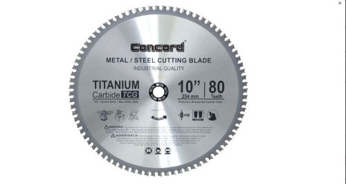 10 inch 80 teeth TCT Ferrous metal cutting blade concord mcb1000t080hp blades