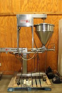 Fords Holmatic Single Piston Filler with jacketed agitated Hopper, All Stainless
