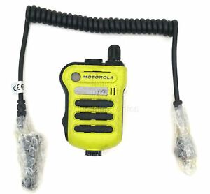 MOTOROLA APX7000 XE500 High Impact Green Extreme Remote Speaker Mic New Cabl