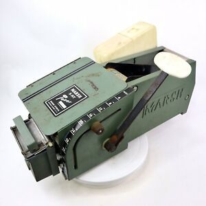 Marsh Model 5 HT Manual Gummed Paper Tape Dispenser Hand Taper Complete Working