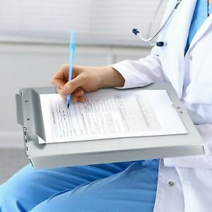 Metal Clipboard Case with Storage Box Aluminum Self Locking A4 Paper Holder