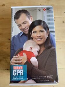 Infant CPR Anytime DVD Training Kit Complete Unused Baby Manikin AHA