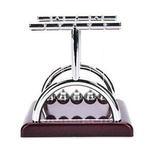 Newton&#039;s Cradle Steel Balance Ball Physics Science Pendulum Desk Fun Toy GiftCAL