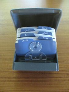 Rolodex XR40 Covered Card File Address Organizer - Blank Cards &amp; Alpha Dividers