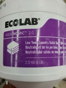 Ecolab Aquanomic 2.0 Low Temp Laundry Solid Sour Iron Control 6lb 6101758