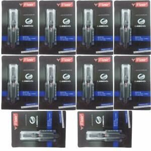 FLAIR INKY CARBONIX LIQUID INK FOUNTAIN PEN  PACK OF 10