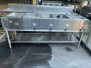 Eagle Group SHT5-208, 79 inch Electric Steam Table, Open Well 5 Compartments