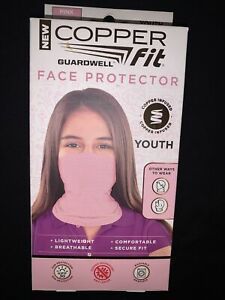 1Pc Copper Fit Face Protectors Youth Mask, 1 Pink,New &amp; Unopened